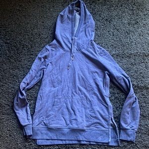 Zella Blue Cara Fleece Hoodie Sweatshirt